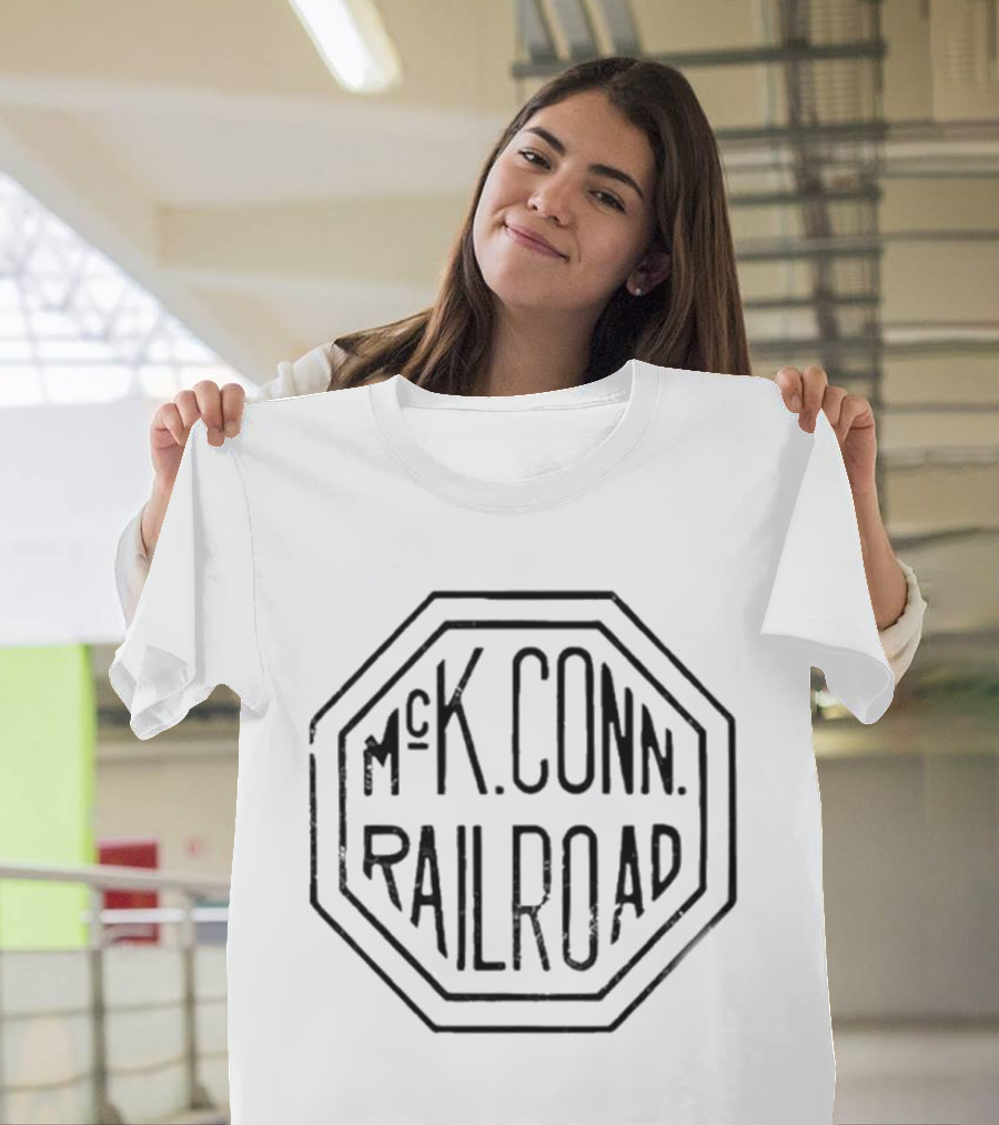 Mckeesport Conn Railroad Co Octagonal Badge T-Shirt