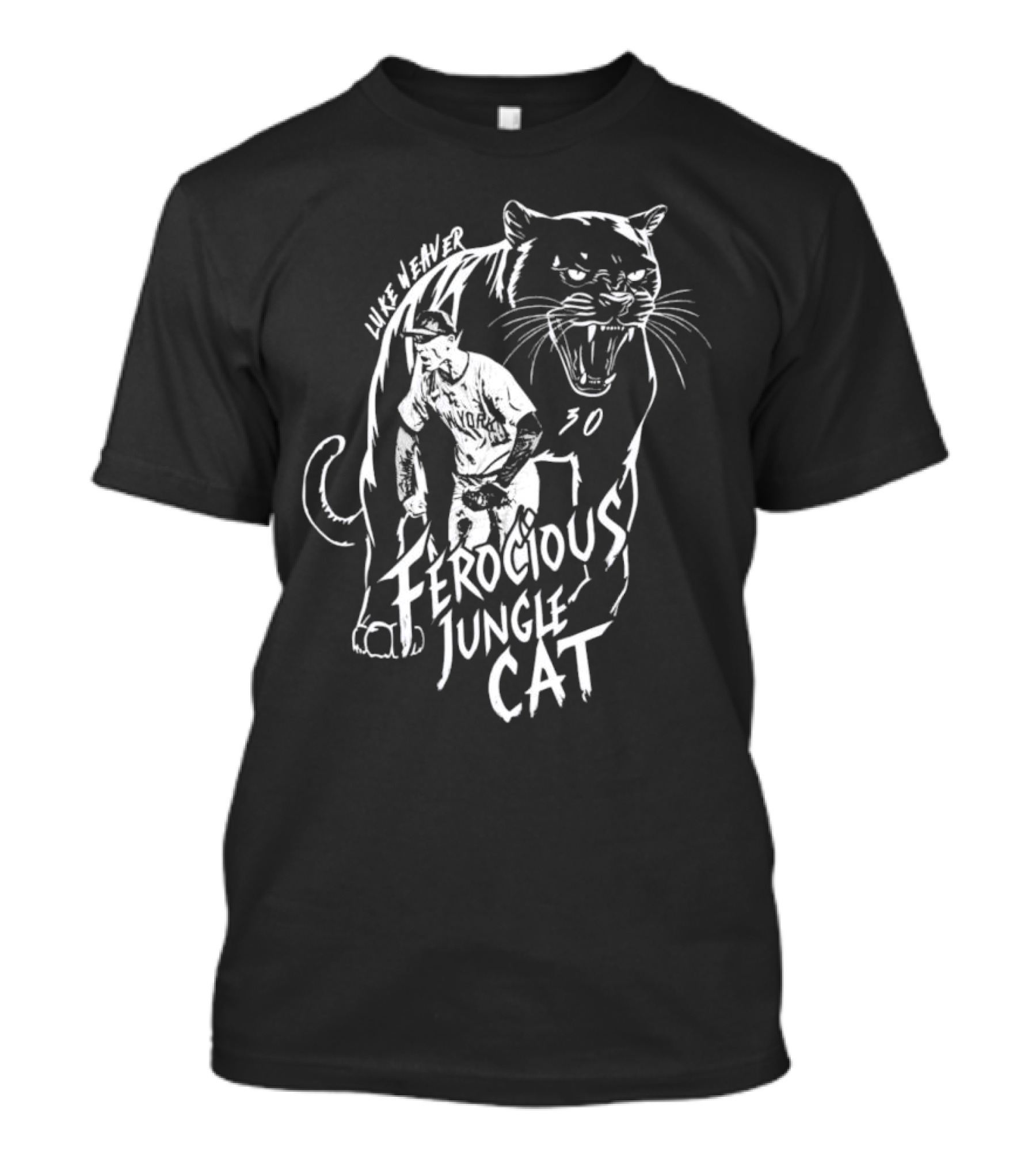 Luke Weaver Ferocious Jungle Cat 30 New York Yankees T-Shirt
