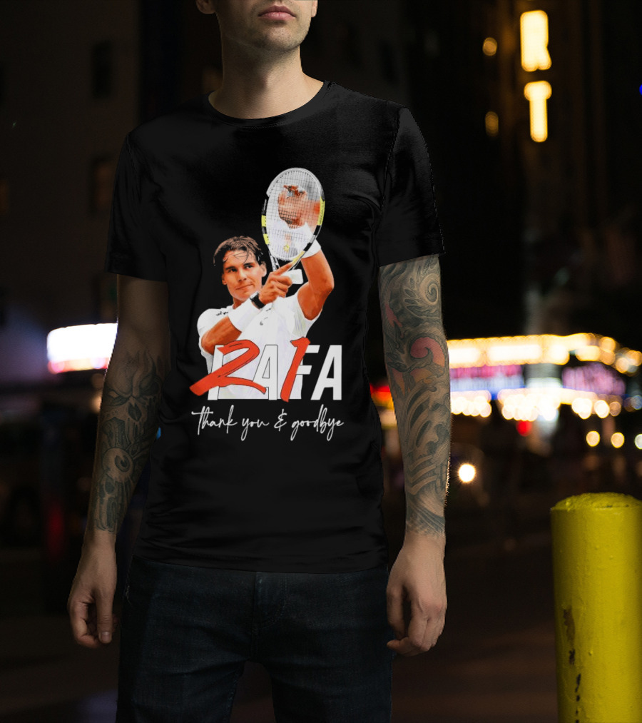 Rafa Nadal Thank You And Goodbye Tennis T-Shirt