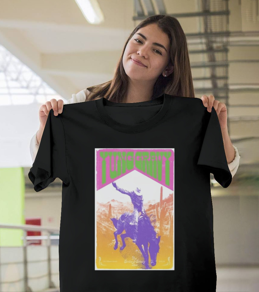 Yung Gravy The Gravy Train Tour The Fillmore Detroit In Detroit, MI Oct 12 2024 Event Cowboy Cactus Desert Rider T-Shirt