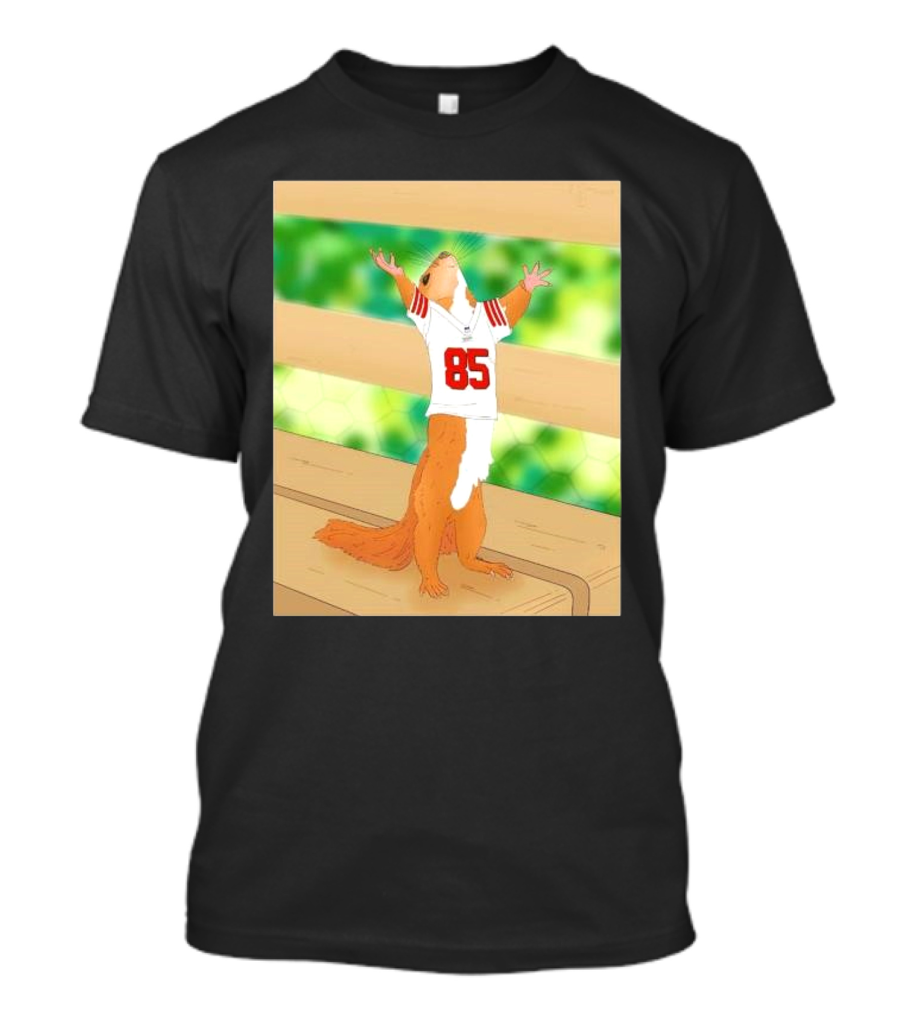 Victory Friday Mood Squirrel Wears San Francisco 49ers George Kittle Jersey 85 T-Shirt
