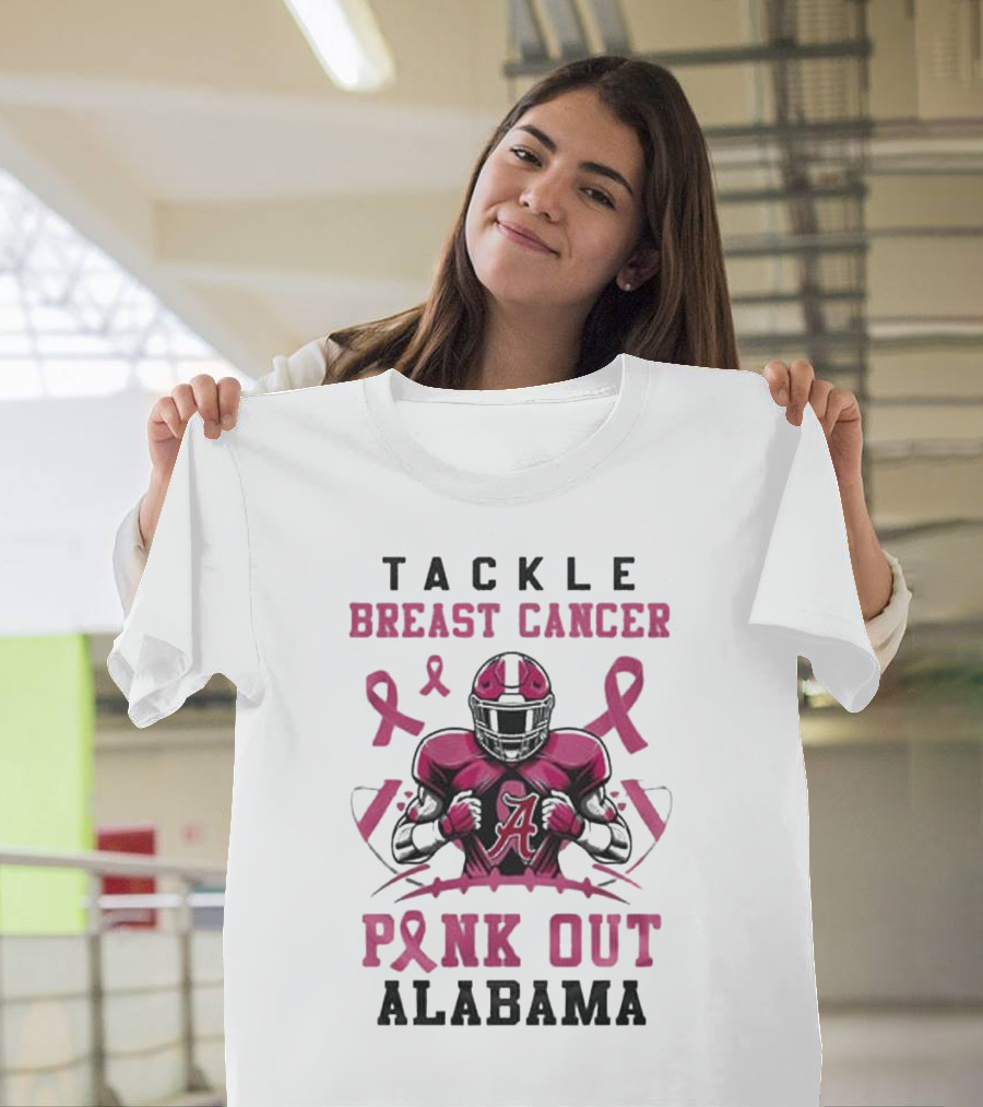 Alabama Tackle Breast Cancer Pink Out T-Shirt
