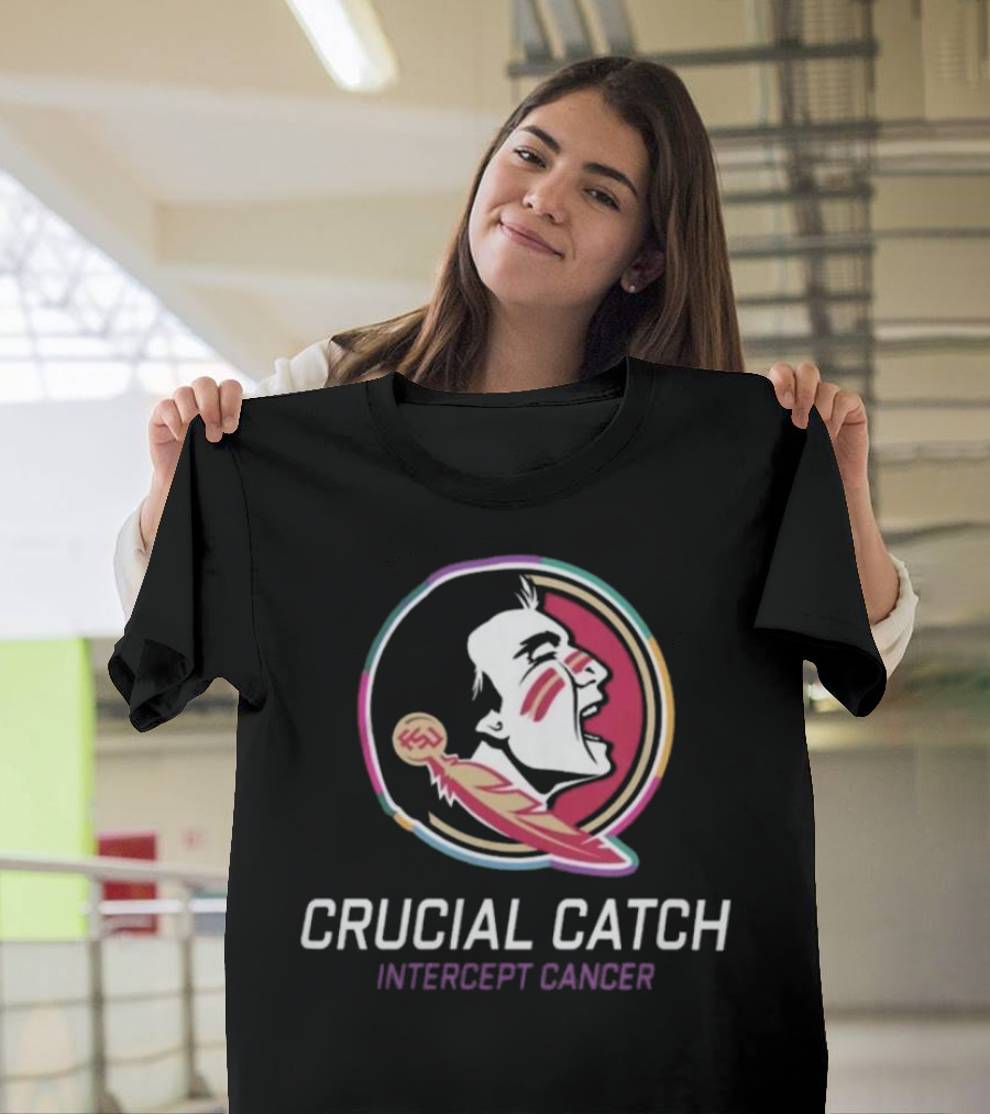 Florida State Seminoles Crucial Catch Intercept Cancer 2024 NCAA T-Shirt
