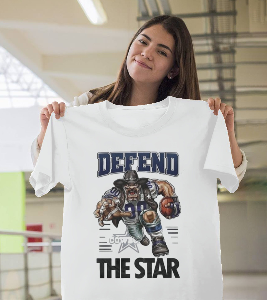 Dallas Cowboys Defend The Star Football Warrior T-Shirt