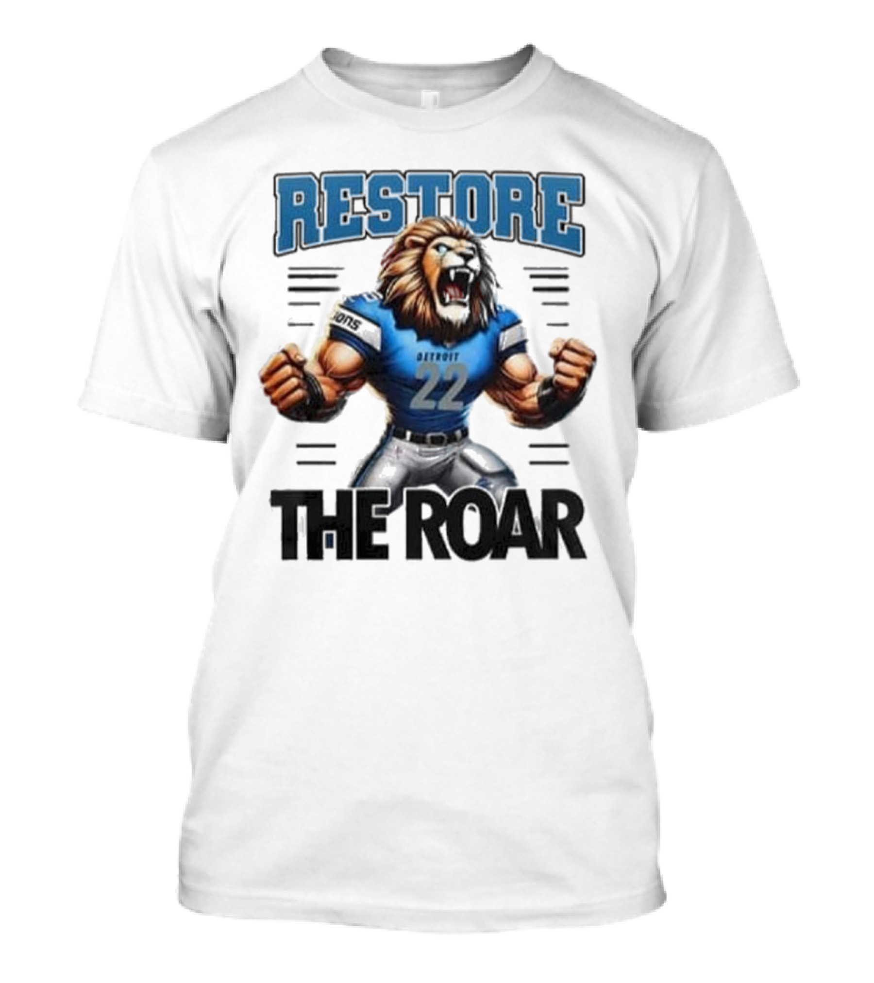 Restore Detroit Lions Pride The Roar T-Shirt