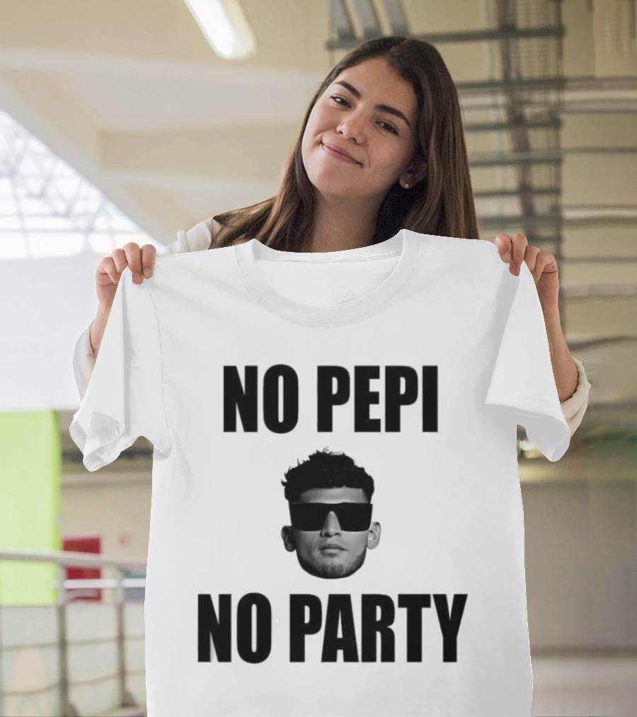 Ricardo Pepi No Pepi No Party Face with Sunglasses T-Shirt