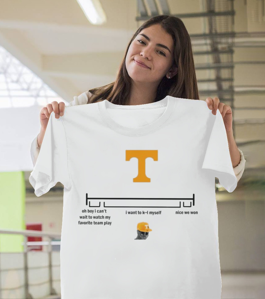 Tennessee Vols Excitement To Despair To Victory T-Shirt