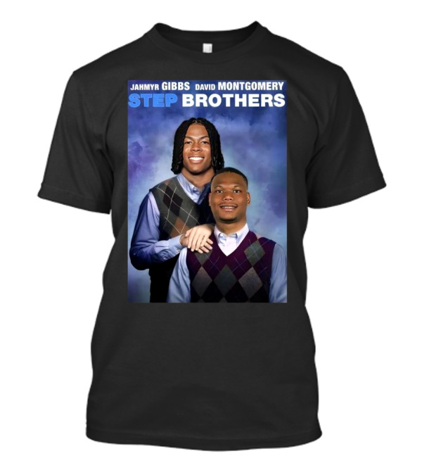 Jahmyr Gibbs David Montgomery Step Brothers Sweater Vest Comedy T-Shirt