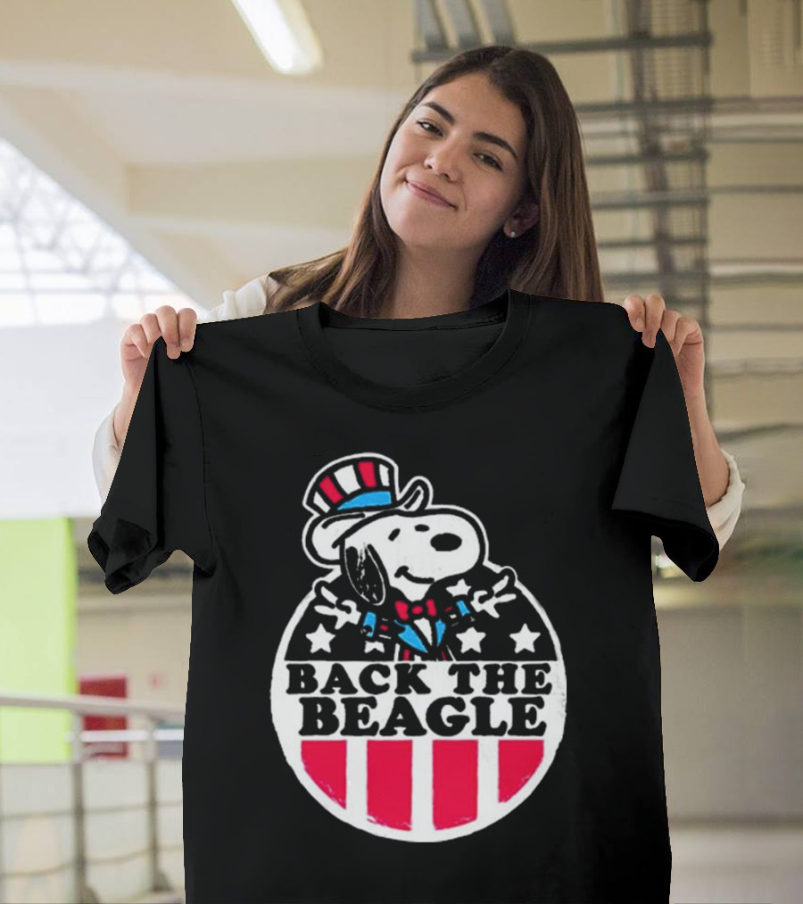 Snoopy Peanuts Back The Beagle Patriotic Uncle Sam T-Shirt