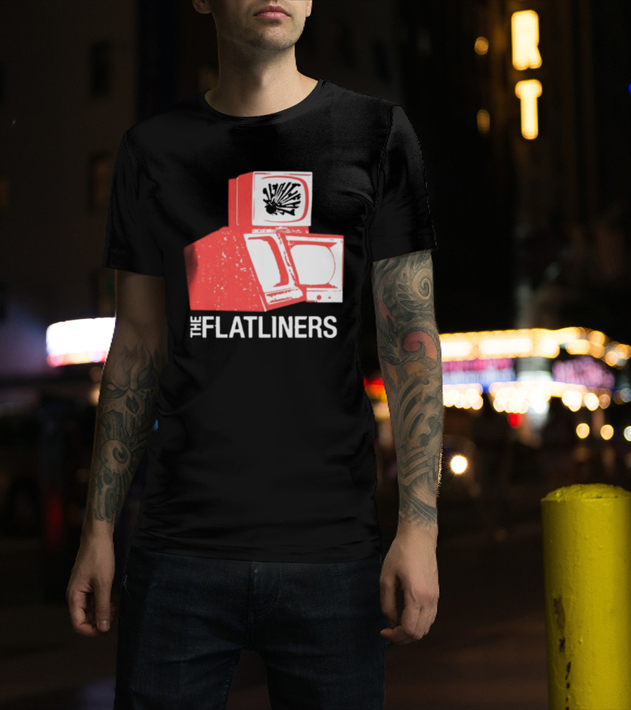 The Flatliners Stacked Static Television Screens T-Shirt