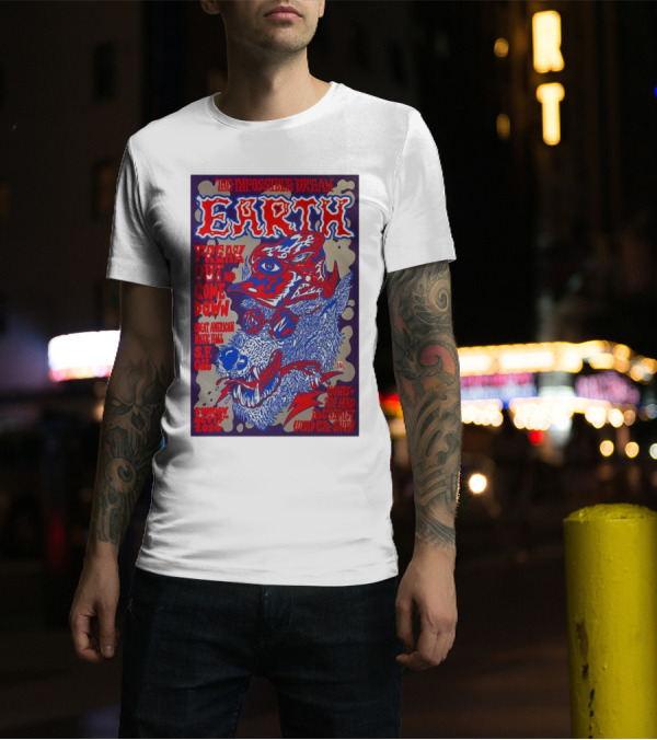 The Impossible Dream Earth Freak Out And Come Down Great American Music Hall S.F. CA October 27 2024 David Katz Show T-Shirt