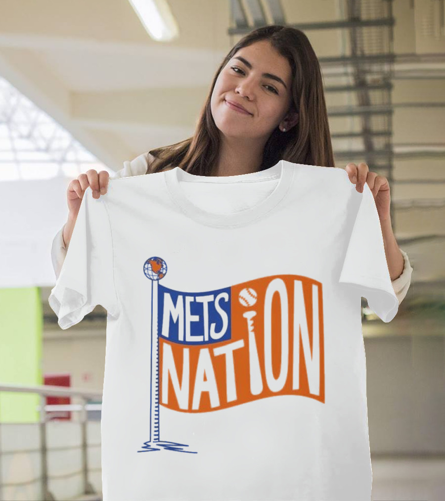 Mets Nation Flag New York Mets Baseball Team T-Shirt