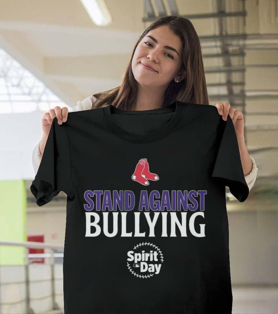 Boston Red Sox Stand Against Bullying Spirit Day T-Shirt