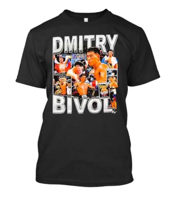 Dmitry Bivol Boxing Champion Vintage Collage T-Shirt