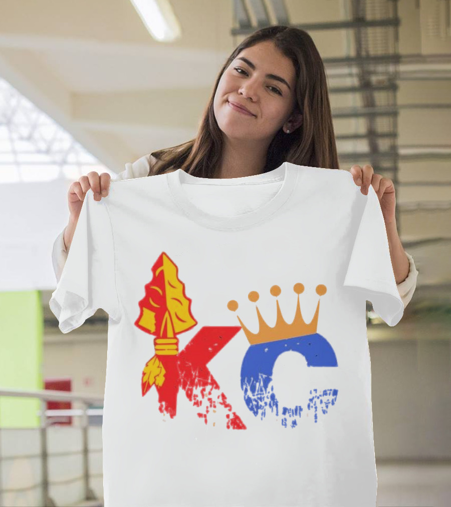 Kansas City Chiefs Arrowhead And Royals Crown KC Combo T-Shirt