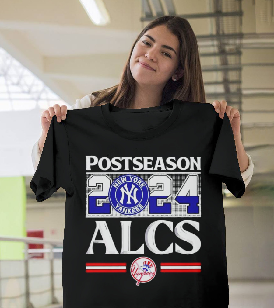 New York Yankees Postseason 2024 ALCS Logo and Team Emblem T-Shirt