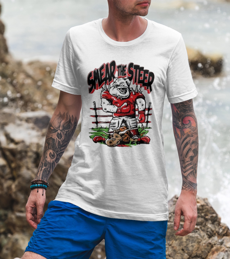 Georgia Bulldog Smear The Steer T-Shirt