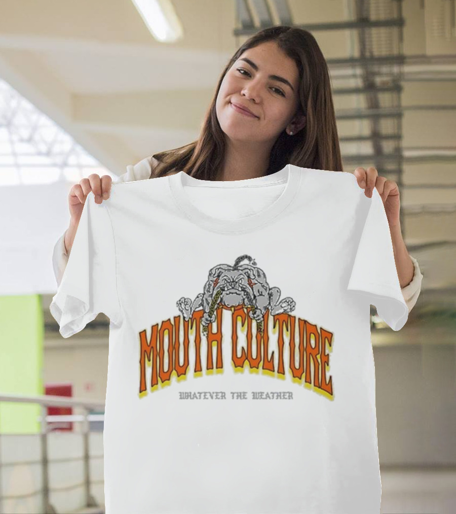 Mouth Culture Whatever The Weather Bulldog T-Shirt