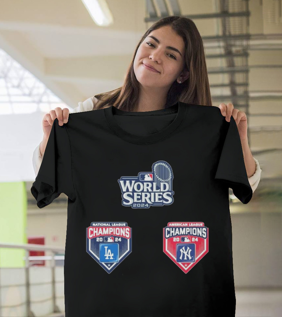 World Series 2024 Champions Los Angeles Dodgers vs. New York Yankees T-Shirt