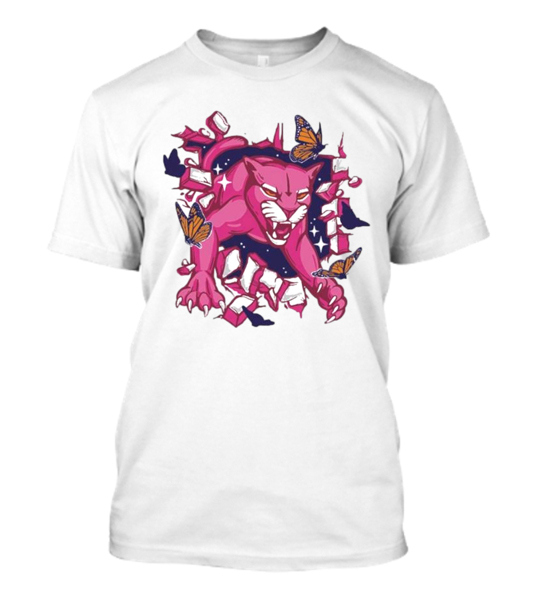 Florida Panthers Pink In The Rink Butterfly Breakthrough T-Shirt