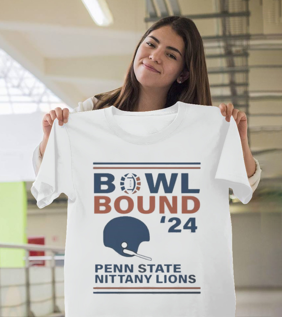 Bowl Bound '24 Penn State Nittany Lions Helmet Football T-Shirt