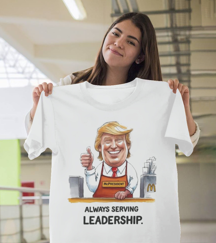Trump McDonald’s McPresident Always Serving Leadership T-Shirt