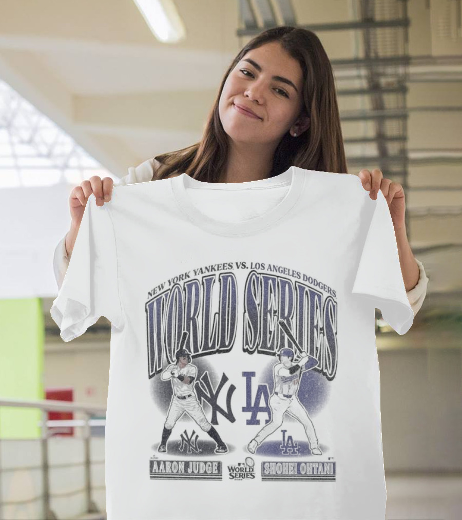 New York Yankees vs Los Angeles Dodgers World Series Aaron Judge Shohei Ohtani T-Shirt