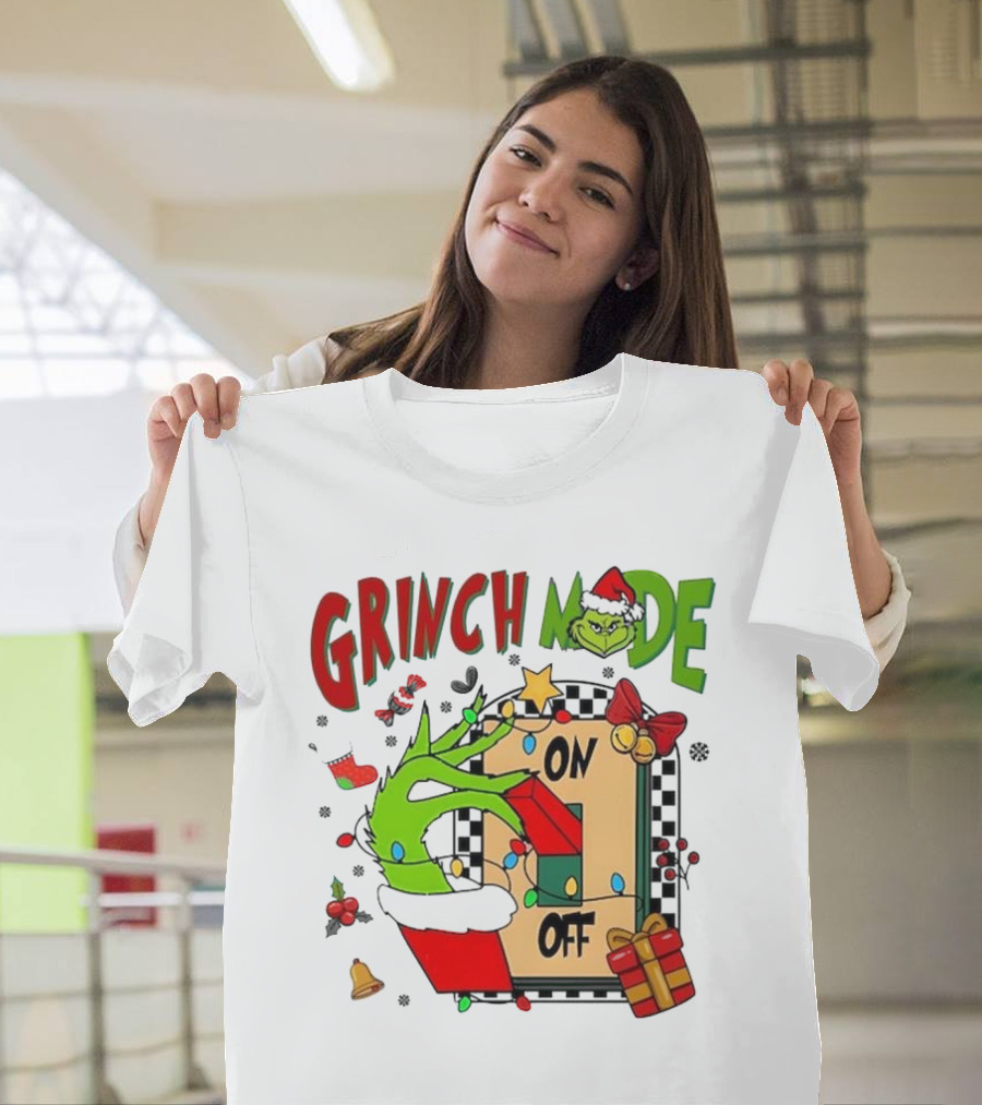 Grinch Christmas Mode On Off T-Shirt