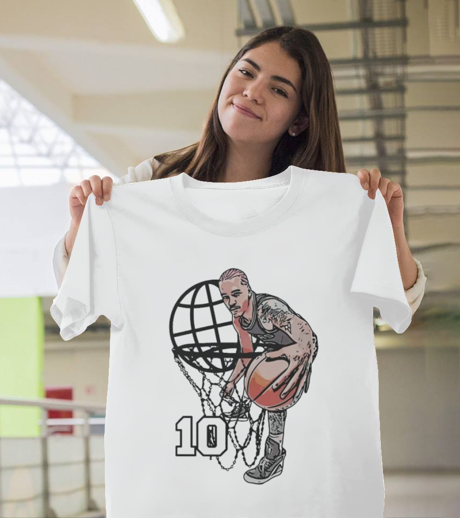 Jeremy Sochan San Antonio Spurs Basketball Geobasket Number 10 T-Shirt