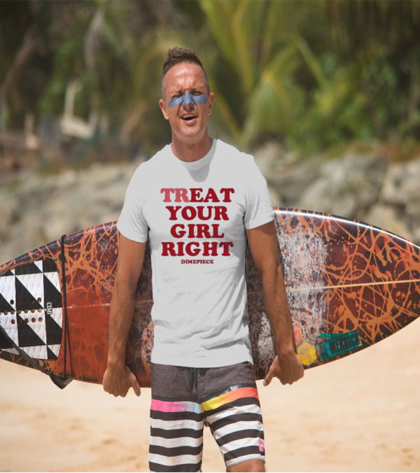 Treat Your Girl Right Dimepiece Statement Red T-Shirt