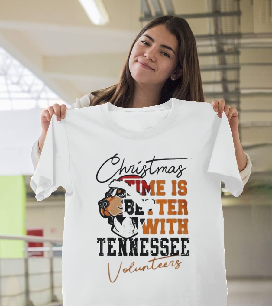 Christmas Time Is Better With Tennessee Volunteers T-Shirt