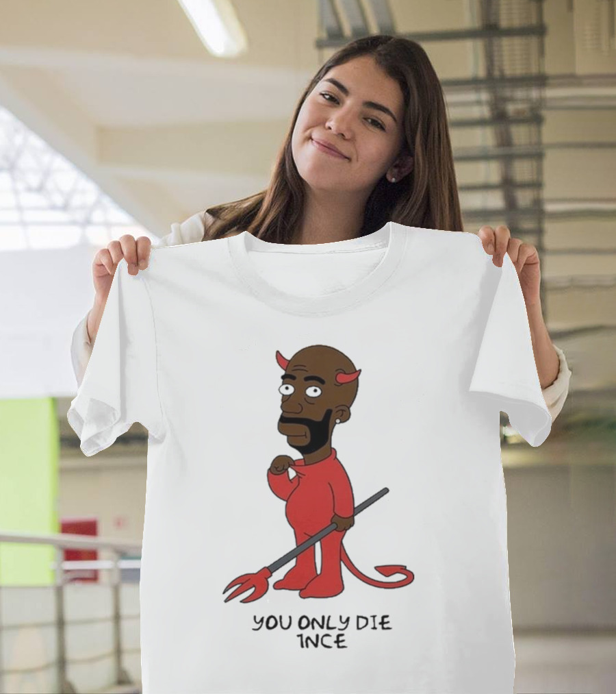 Freddie Gibbs Gibbsons You Only Die 1Nce Devil Cartoon Character T-Shirt