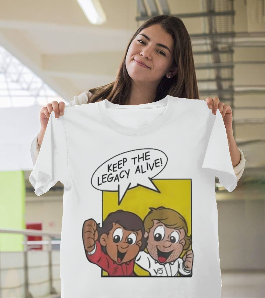 KEEP THE LEGACY ALIVE Boys Characters Speech Bubble T-Shirt