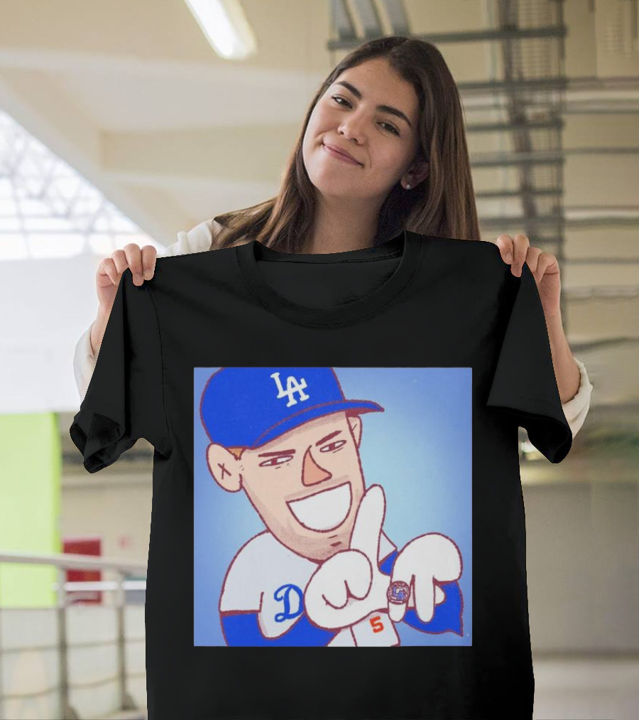 Freddie Freeman MVP 2024 LA Cartoon Dodgers T-Shirt