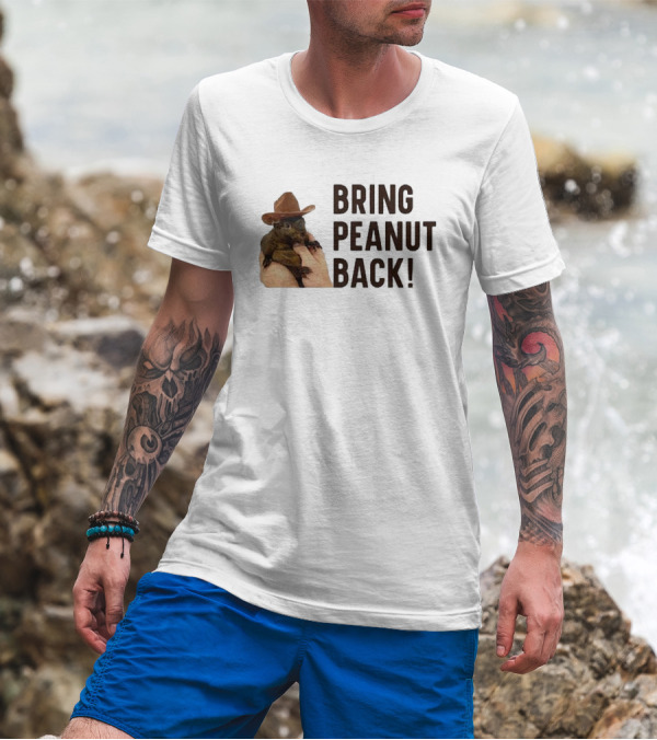Bring Peanut The Squirrel Back Cowboy Hat Image T-Shirt