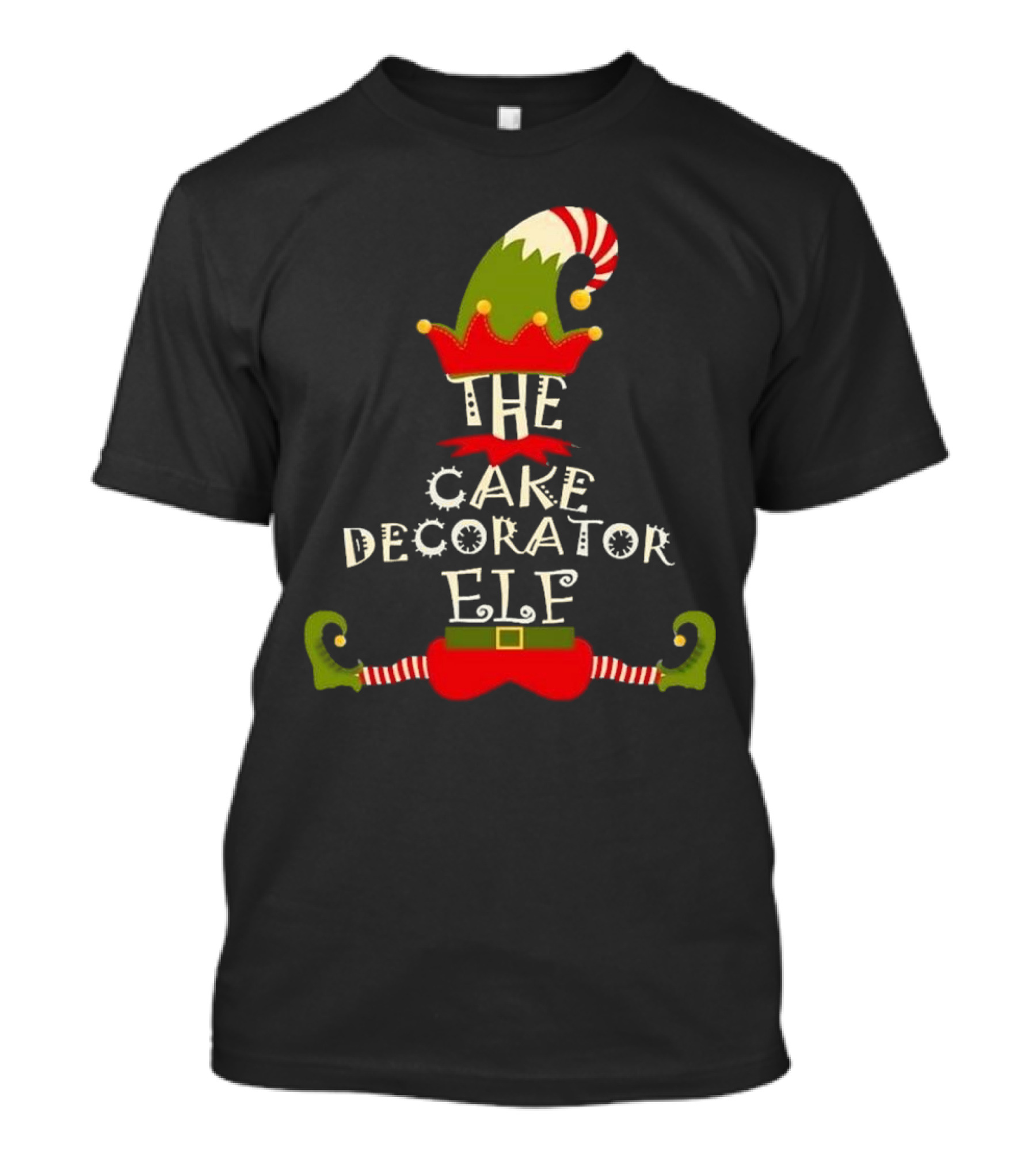 The Cake Decorator Elf Christmas Holiday T-Shirt