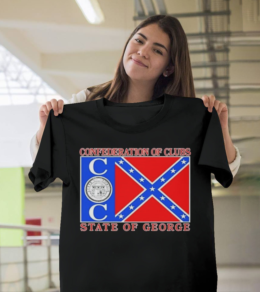 Confederation Of Clubs State Of George Flag With Seal T-Shirt