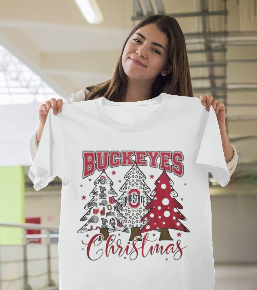 Buckeyes Ohio State Christmas 2024 Spirit Go Buckeyes T-Shirt