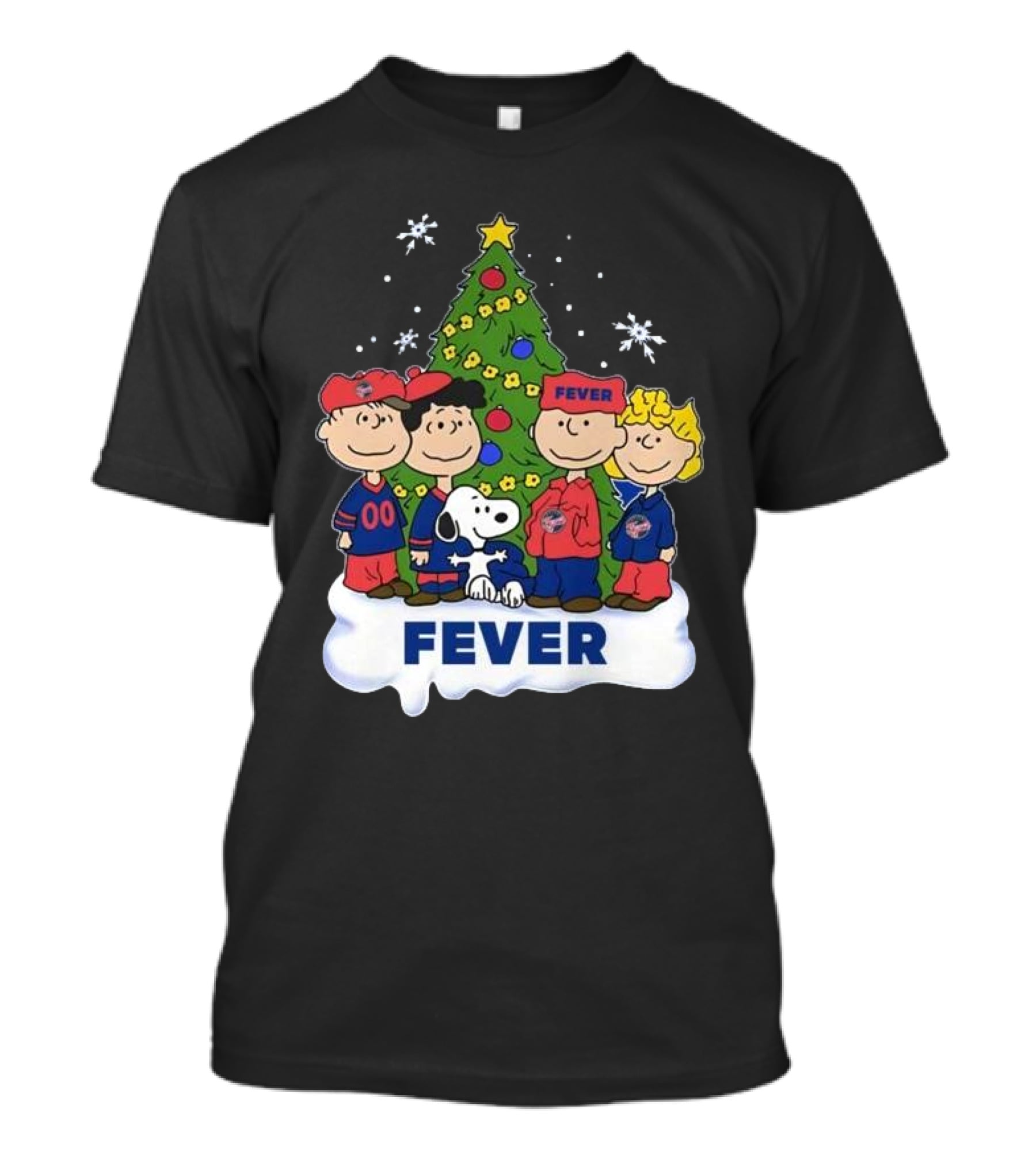 Snoopy And Friends Fever Christmas Tree Celebration T-Shirt