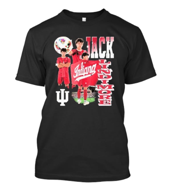 Jack Lindimore Indiana Hoosiers Soccer Retro Player T-Shirt