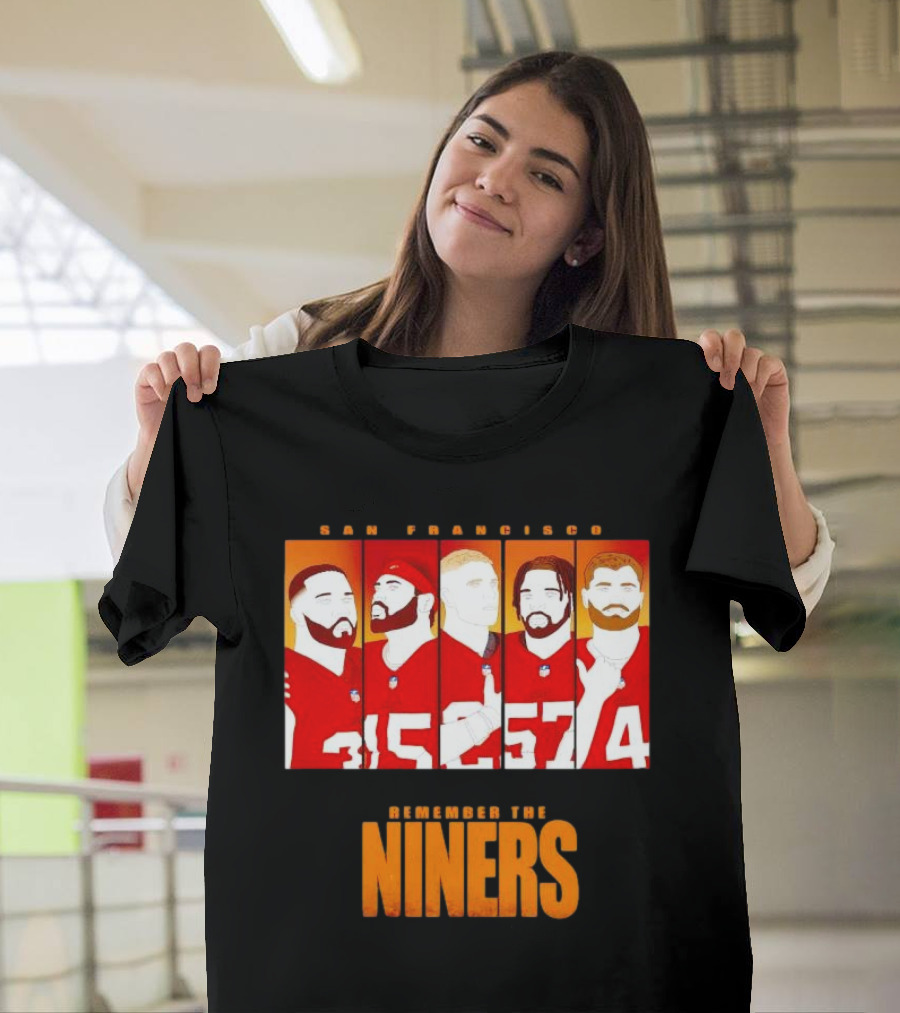 San Francisco 49ers Remember The Niners Players Red Jerseys T-Shirt