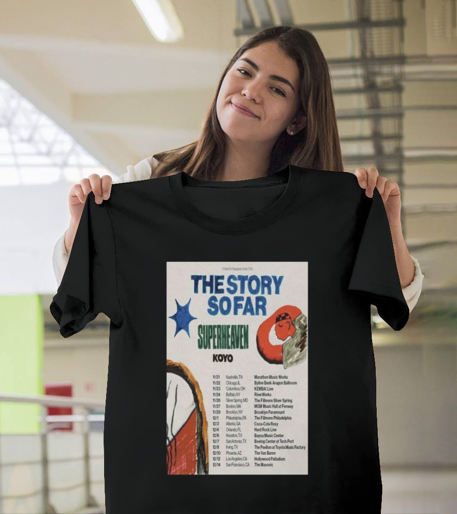The Story So Far Superheaven Koyo Concert Tour T-Shirt
