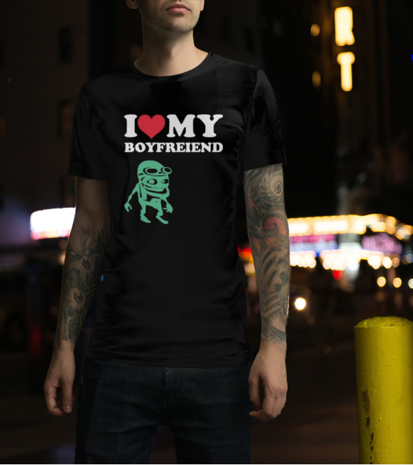 I Love My Boyfriend Crazy Frog Joey Valence T-Shirt