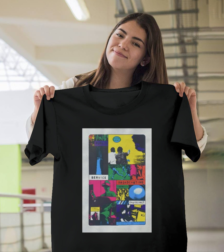 Public Service Broadcasting VEGA Groningen Netherlands Nov 13 2024 Casablanca T-Shirt