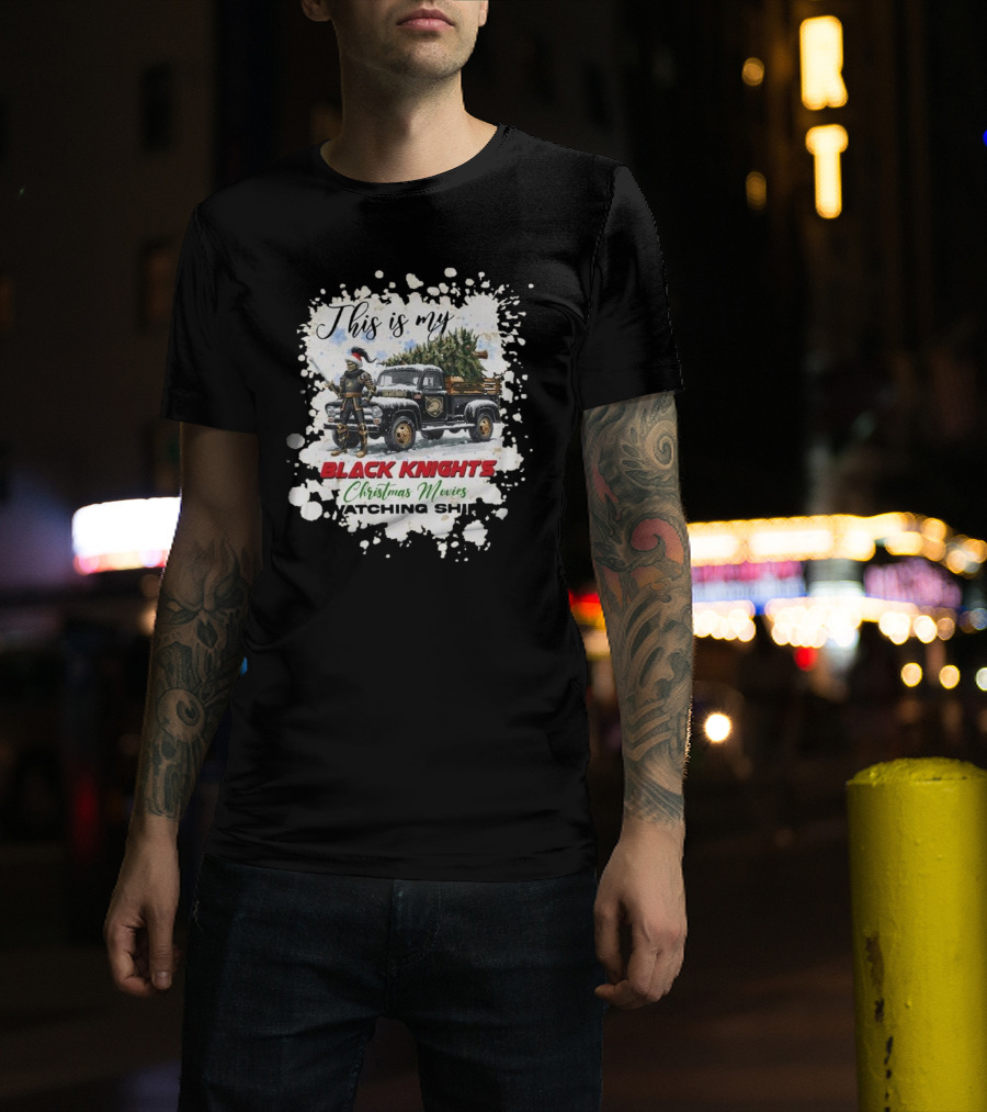 This Is My Black Knights Christmas Movies Watching T-Shirt