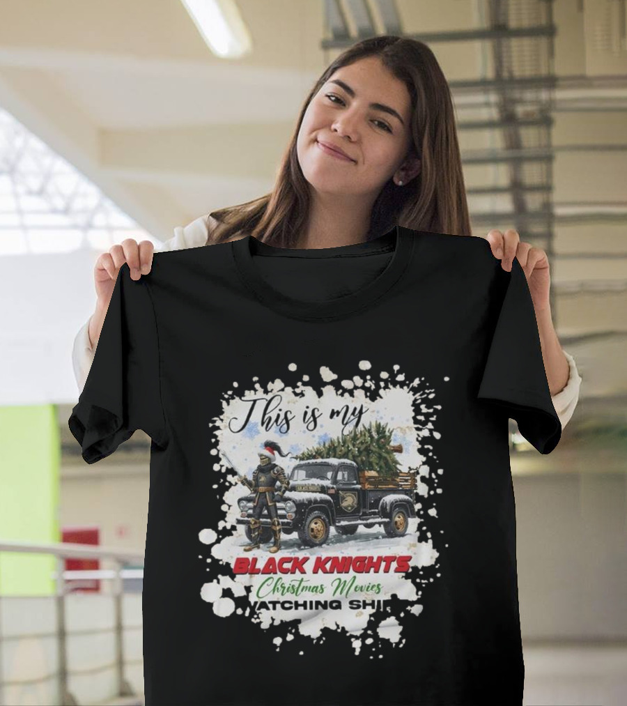 This Is My Black Knights Christmas Movies Watching T-Shirt