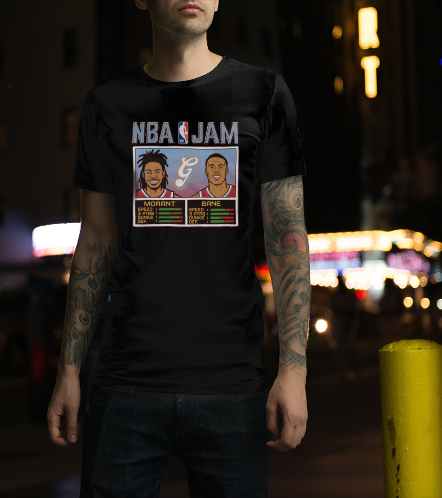 NBA Jam Morant Bane Memphis Grizzlies City Edition T-Shirt