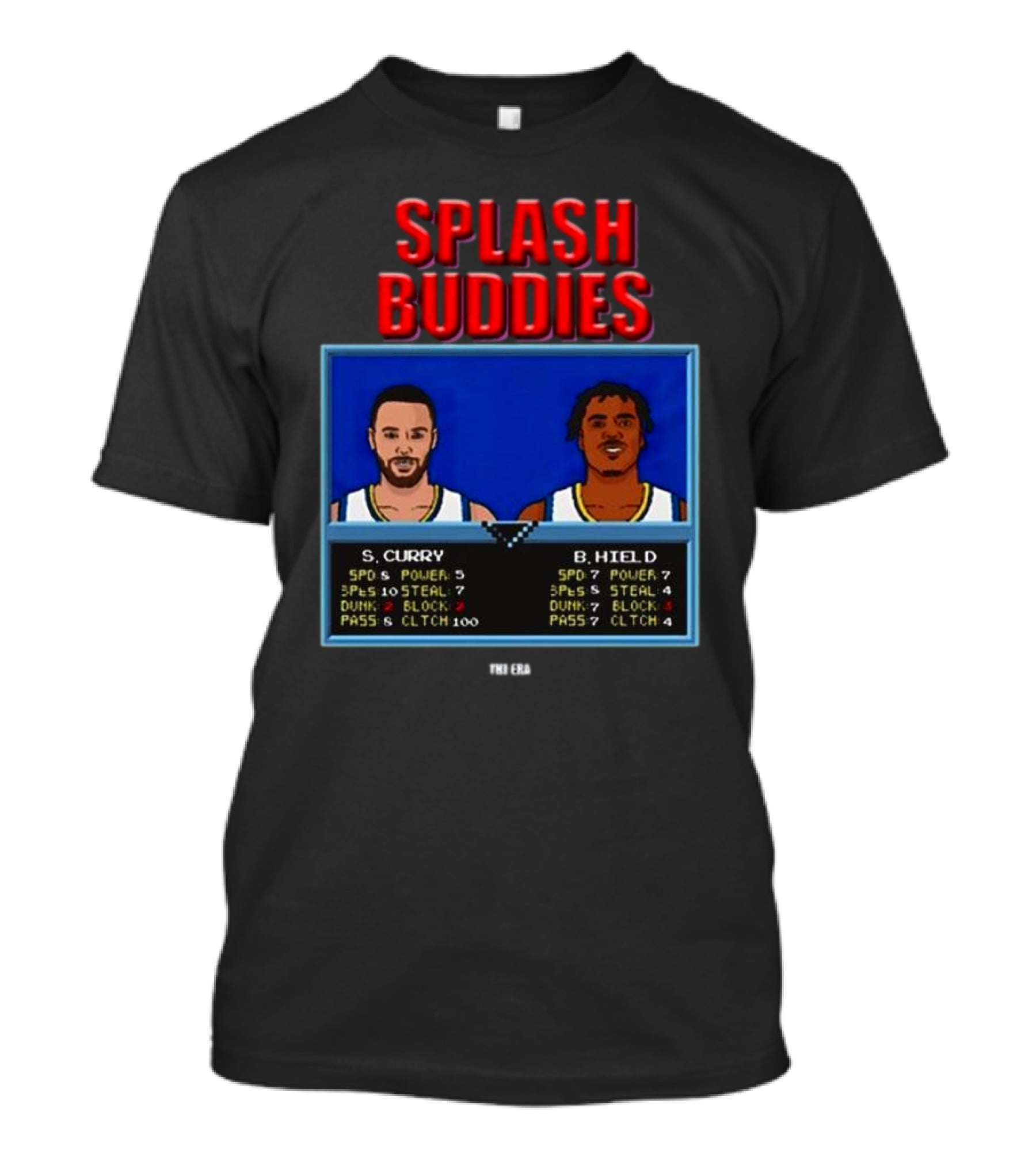 Dope Era Splash Buddies S. Curry B. Hield Retro Game T-Shirt