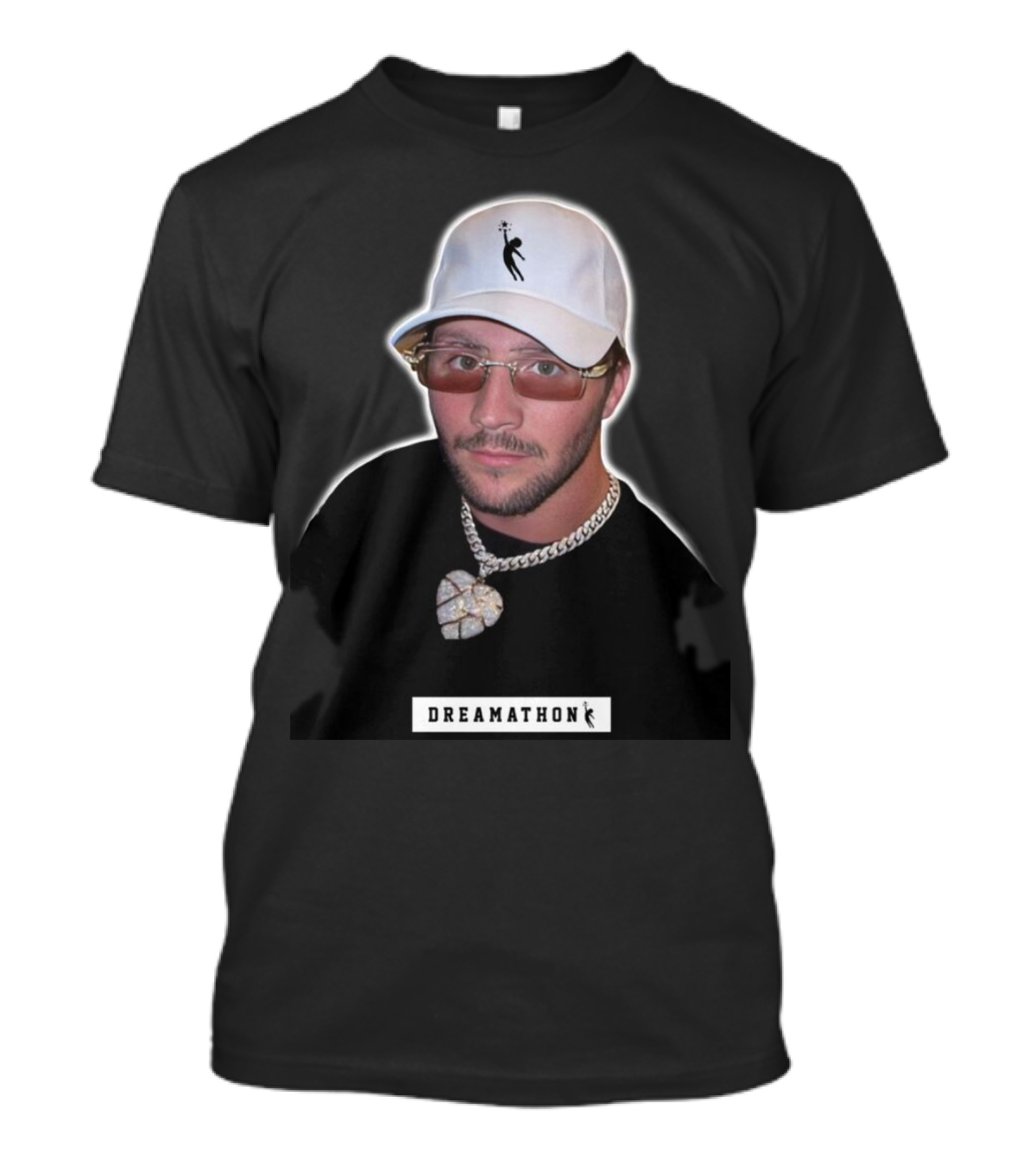 Josh Allen Dreamathon White Cap And Chain T-Shirt