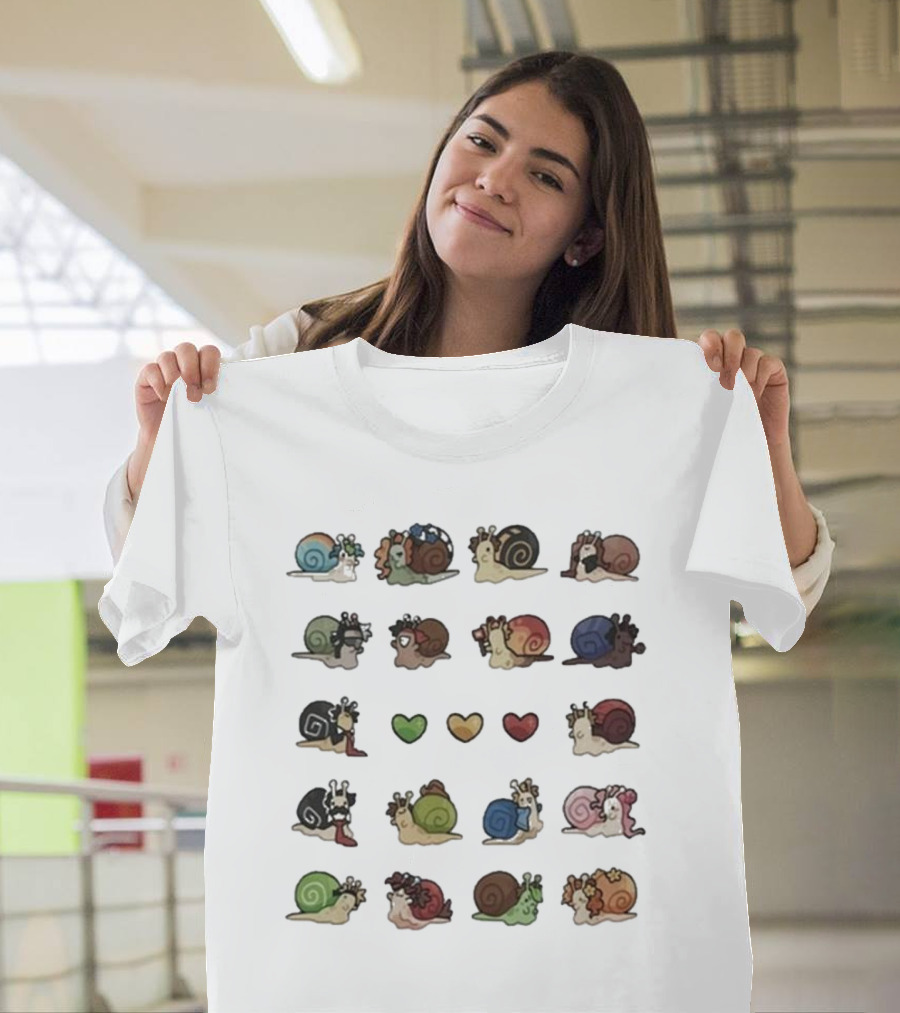 Grian Wilf Life Snails Colorful Character Collection T-Shirt